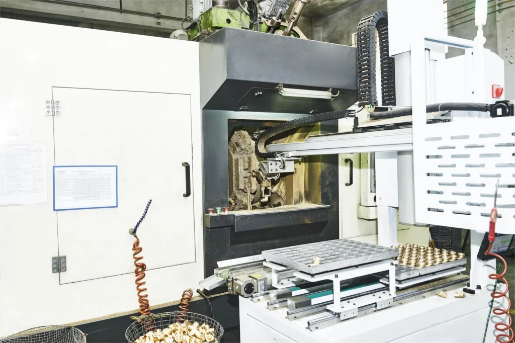 CNC machine in factory workshop