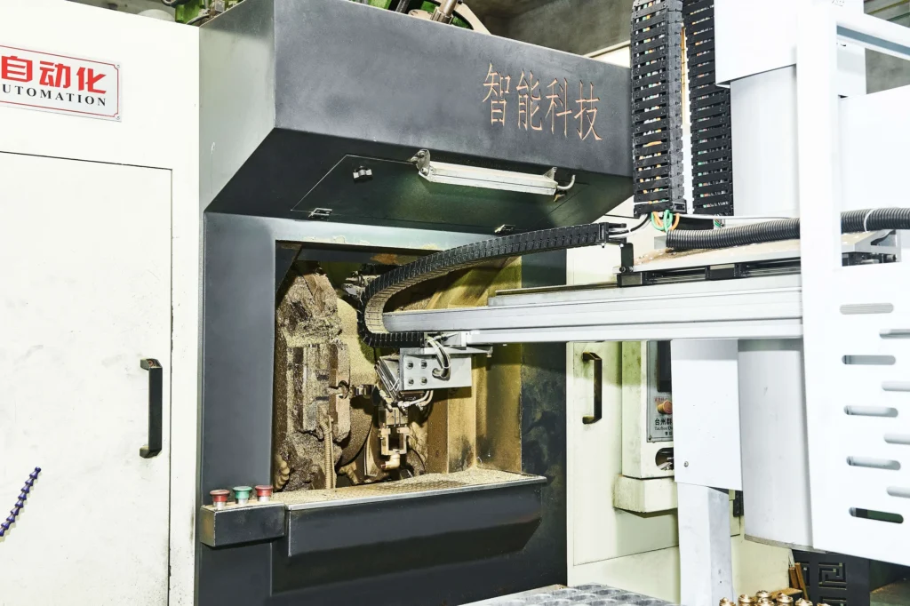 CNC machine in factory workshop