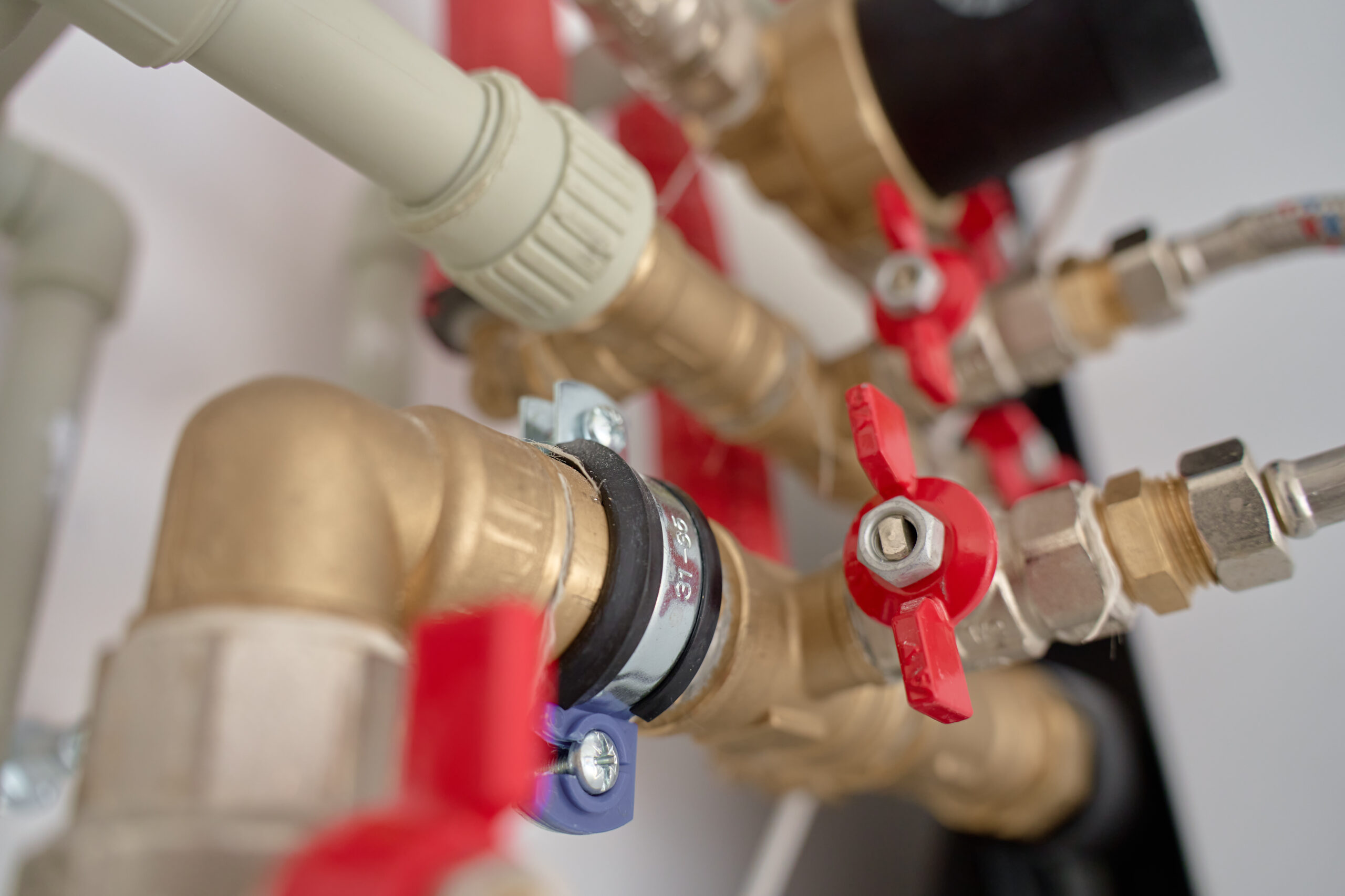 PPR stop valve plumbing installation